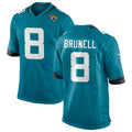 Custom #8 Teal JAX Football Shirt Top