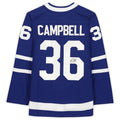 T.Maple Leafs #36 Jack Campbell Supporters Authentic Autographed Jersey Blue Stitched American Hockey Jerseys