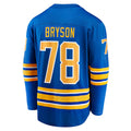 B.Sabres #78 Jacob Bryson Supporters Branded Home Breakaway Player Jersey Royal Stitched American Hockey Jerseys