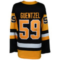 P.Penguins #59 Jake Guentzel Supporters Authentic Autographed Black Supporters Breakaway Jersey Black Stitched American Hockey Jerseys