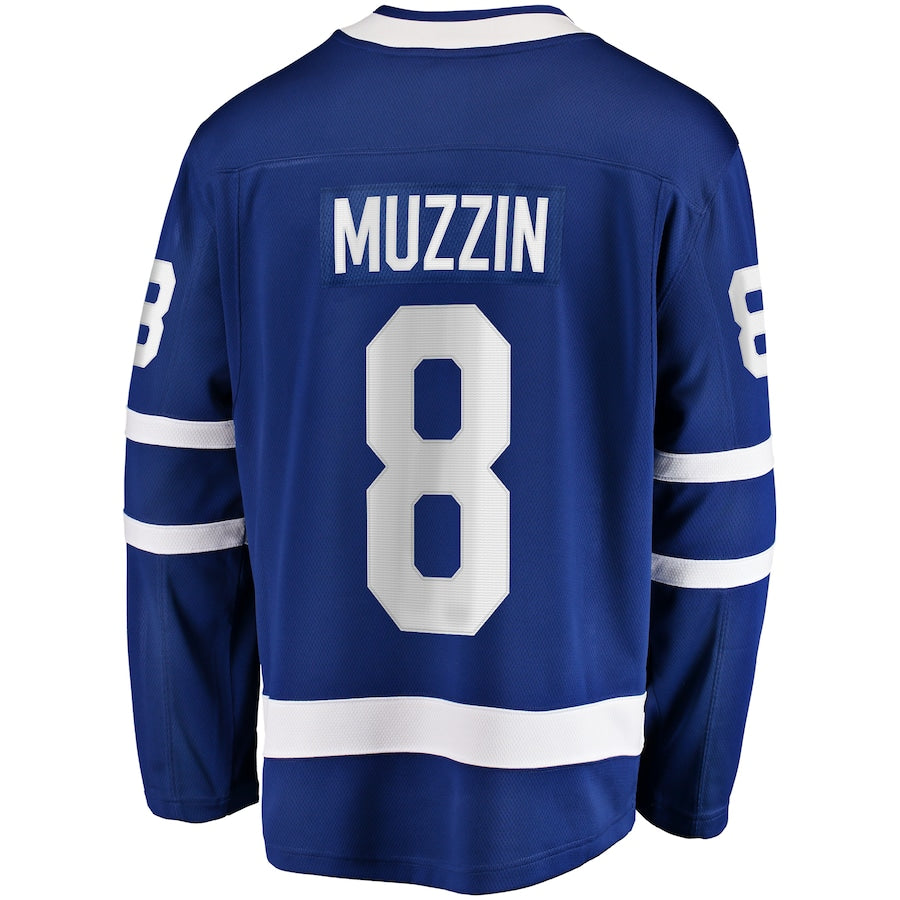 T.Maple Leafs #8 Jake Muzzin Supporters Branded Replica Player Jersey  Blue Stitched American Hockey Jerseys