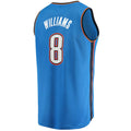 OC.Thunder #8 Jalen Williams Supporters Branded 2022  Draft First Round Pick Fast Break Replica Player Jersey Icon Edition Blue Stitched American Basketball Jersey