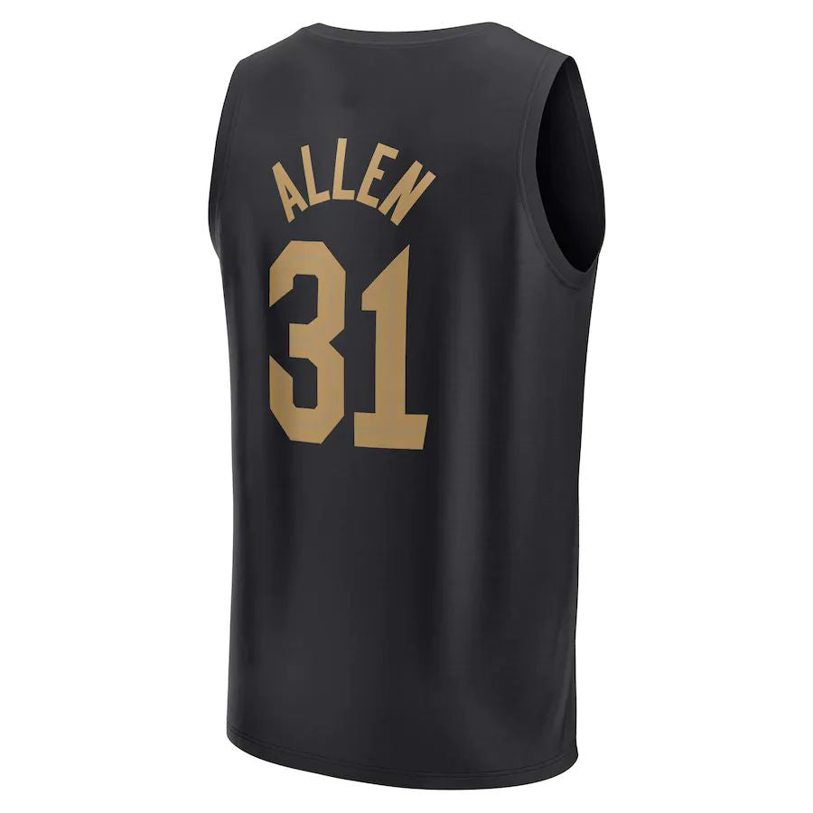 C.Cavaliers #31 Jarrett Allen Supporters Branded 2021-22 Fast Break Player Jersey Statement Edition Black Stitched American Basketball Jersey