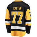 P.Penguins #77 Jeff Carter Supporters Branded 2017-18 Home Breakaway Replica Jersey  Black Stitched American Hockey Jerseys