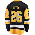 P.Penguins #26 Jeff Petry Supporters Branded Home Breakaway Player Jersey Black Stitched American Hockey Jerseys