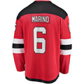 NJ.Devils #6 John Marino Supporters Branded Home Breakaway Player Jersey Red Stitched American Hockey Jerseys