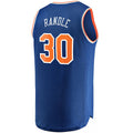 NY.Knicks #30 Julius Randle Supporters Branded  2020-21 Fast Break Replica Jersey Icon Edition  Blue Stitched American Basketball Jersey