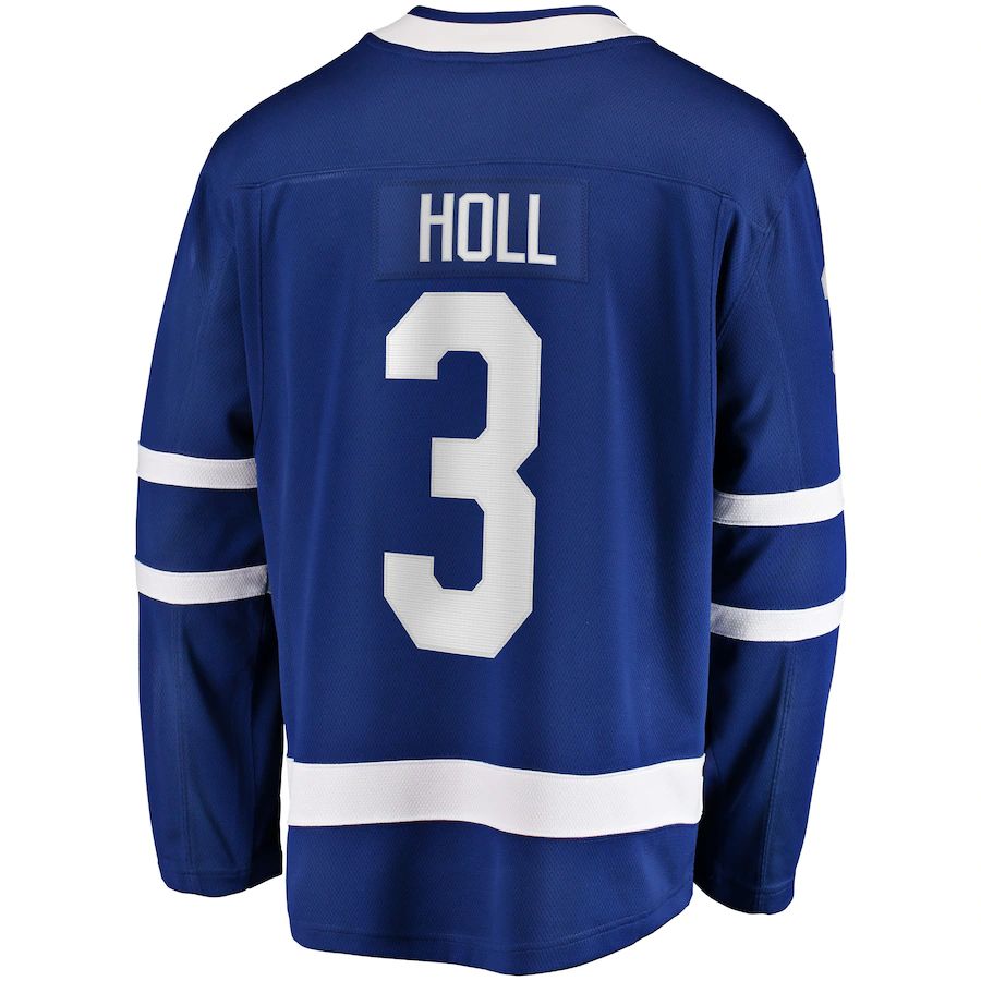 T.Maple Leafs #3 Justin Holl Supporters Branded Home Breakaway Player Jersey  Blue Stitched American Hockey Jerseys