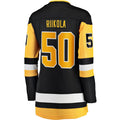 P.Penguins #50 Juuso Riikola Supporters Branded Women's Home Breakaway Player Jersey Black Stitched American Hockey Jerseys