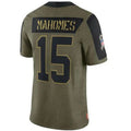 Custom #15 Olive KC Football Shirt Top