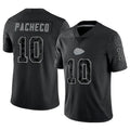 Custom #10 Black KC Football Shirt Top