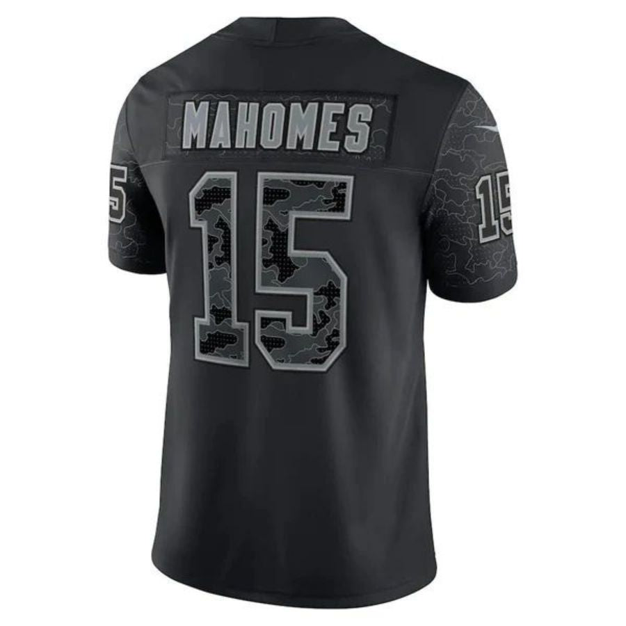 Custom #15 Black KC Football Shirt Top