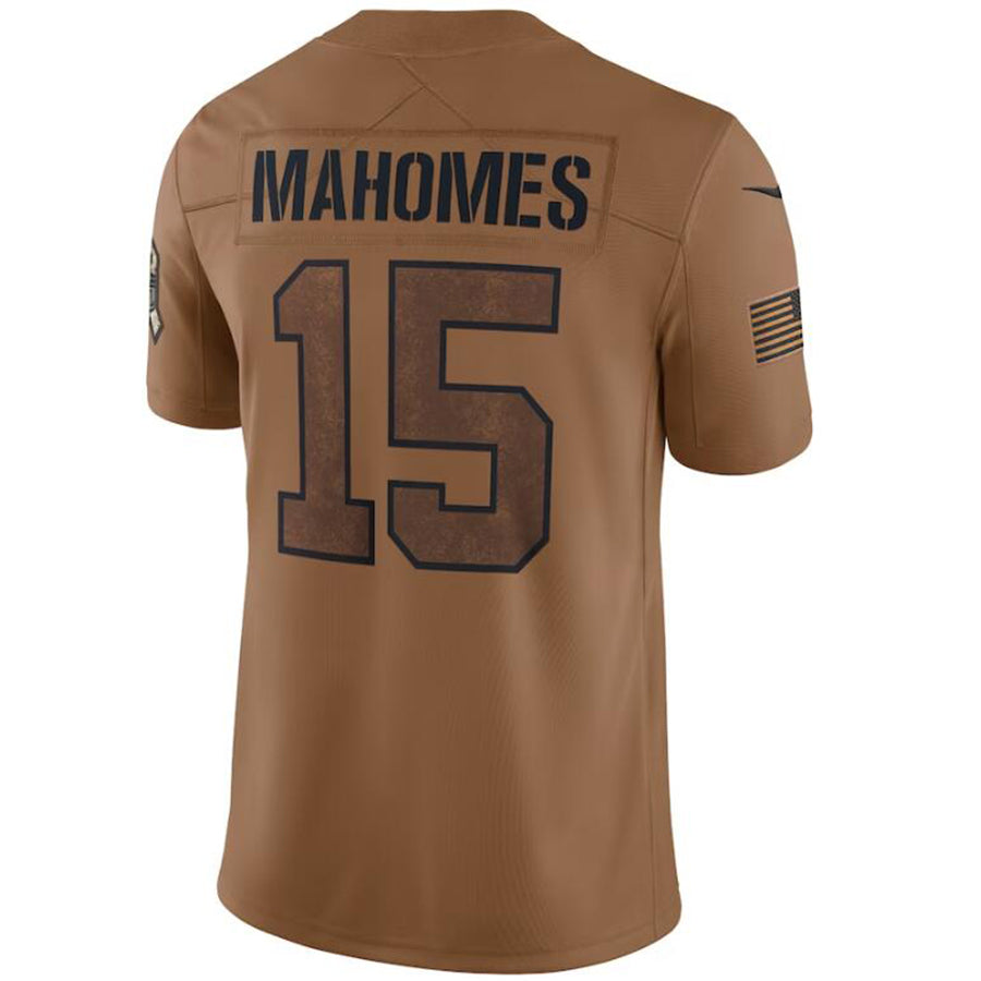 Custom #15 Brown 2023 KC Football Shirt Top