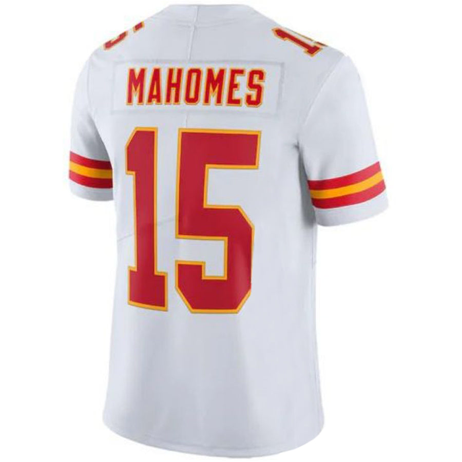 Custom #15 White KC Football Shirt Top