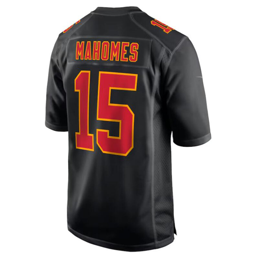 Custom #15 Black KC Football Shirt Top