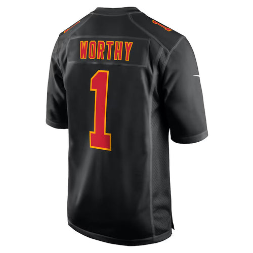 Custom #1 Black KC Football Shirt Top