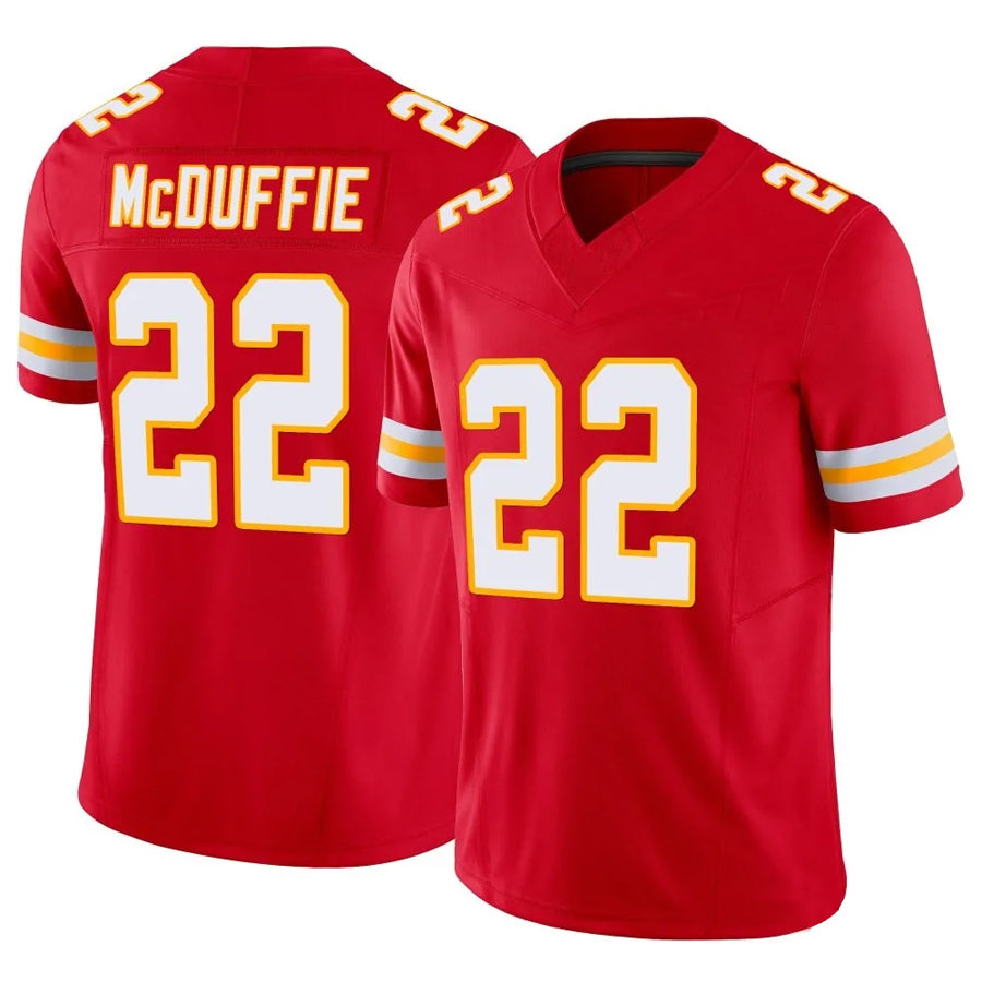 Custom #22 Red KC Football Shirt Top