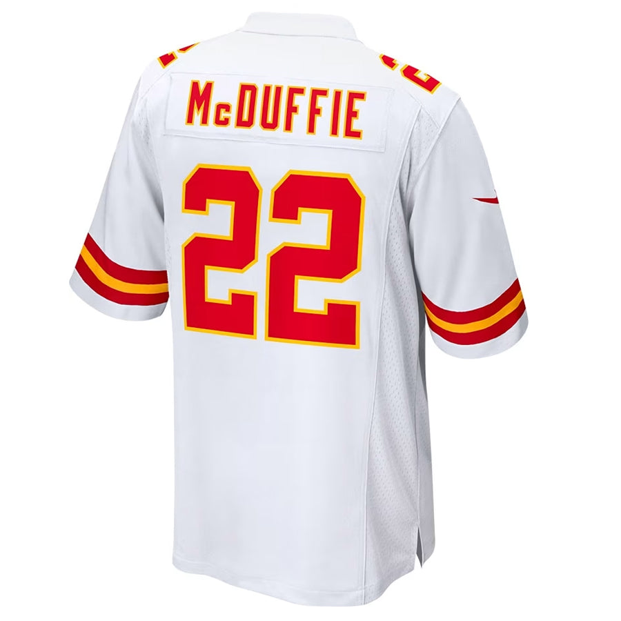 Custom #22 White KC Football Shirt Top