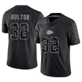 Custom #32 Black KC Football Shirt Top