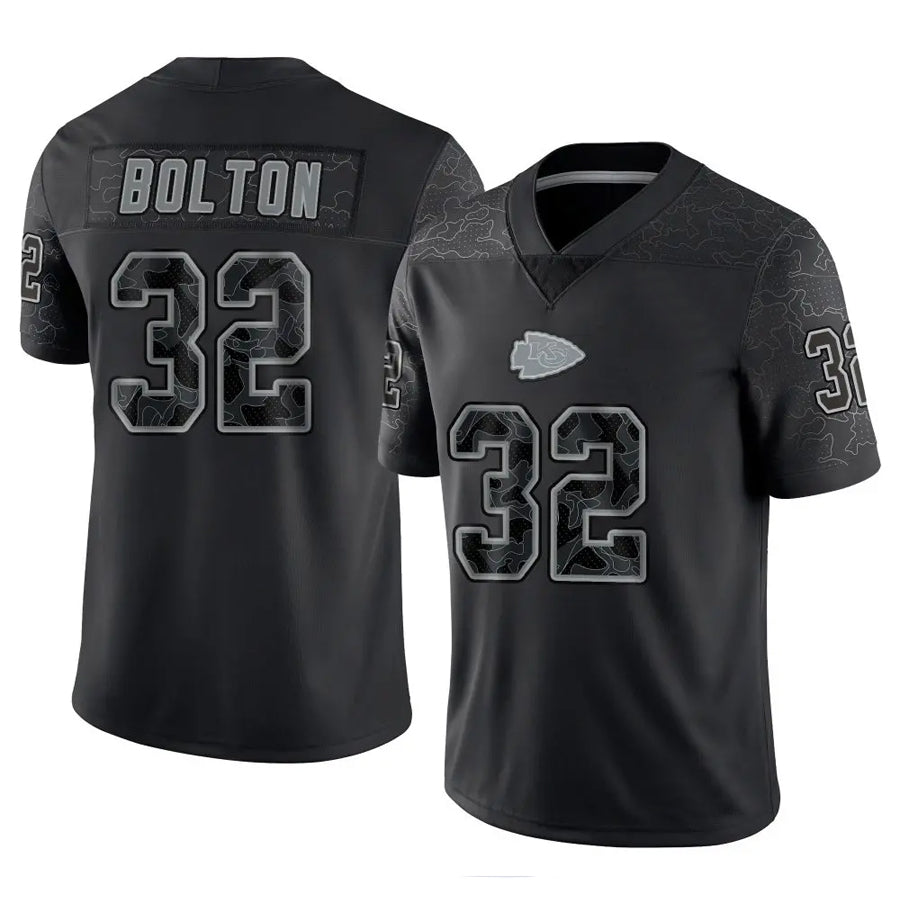Custom #32 Black KC Football Shirt Top