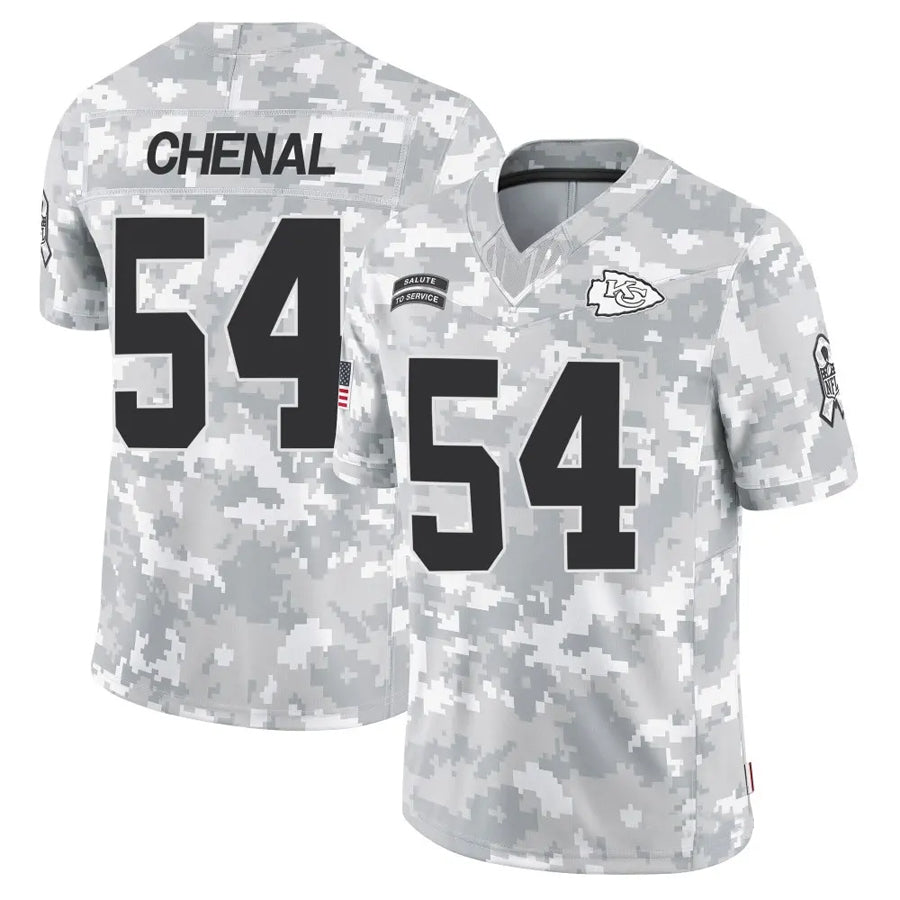 Custom #54 KC Football Shirt Top