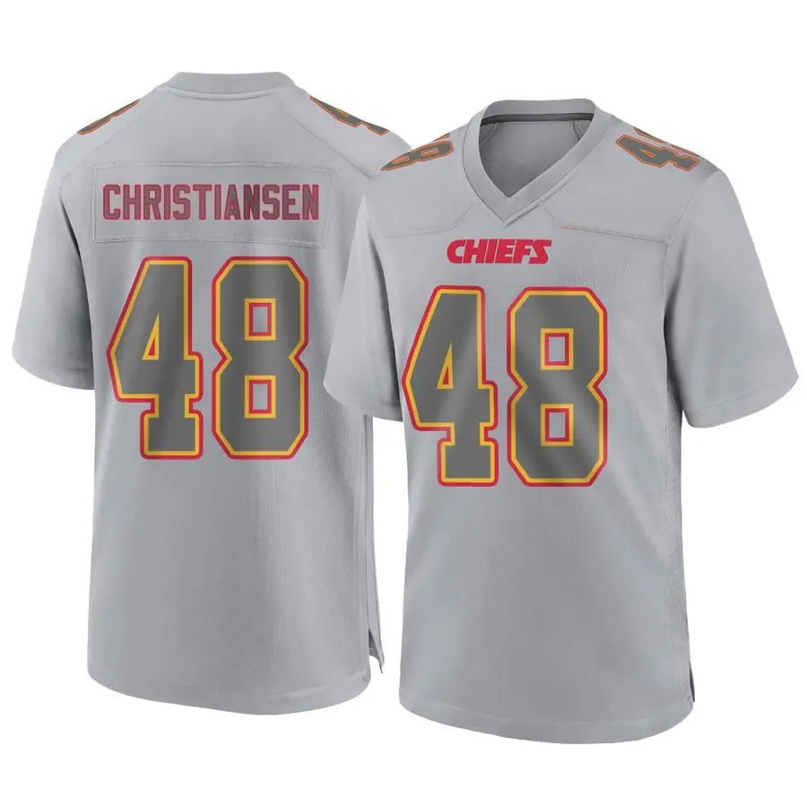 Custom #48 Gray KC Football Shirt Top