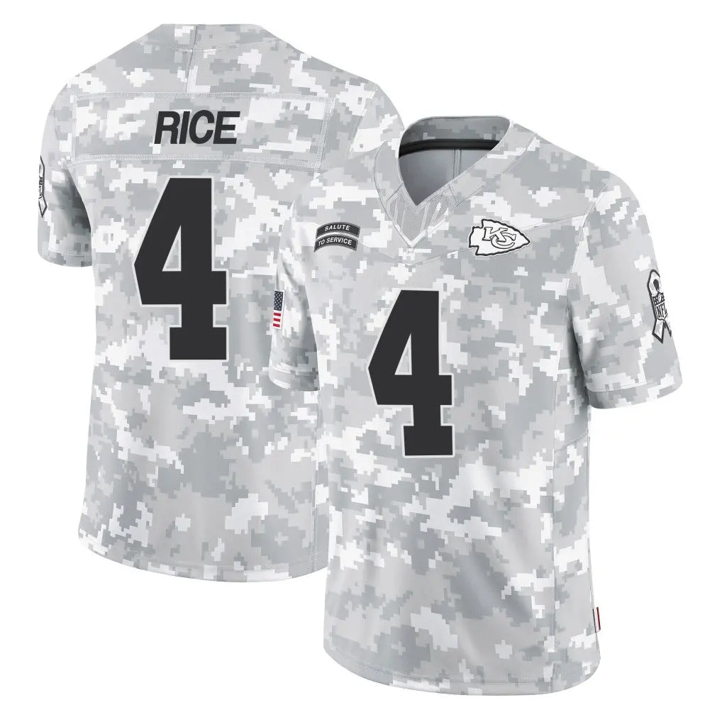 Custom #4 KC Football Shirt Top