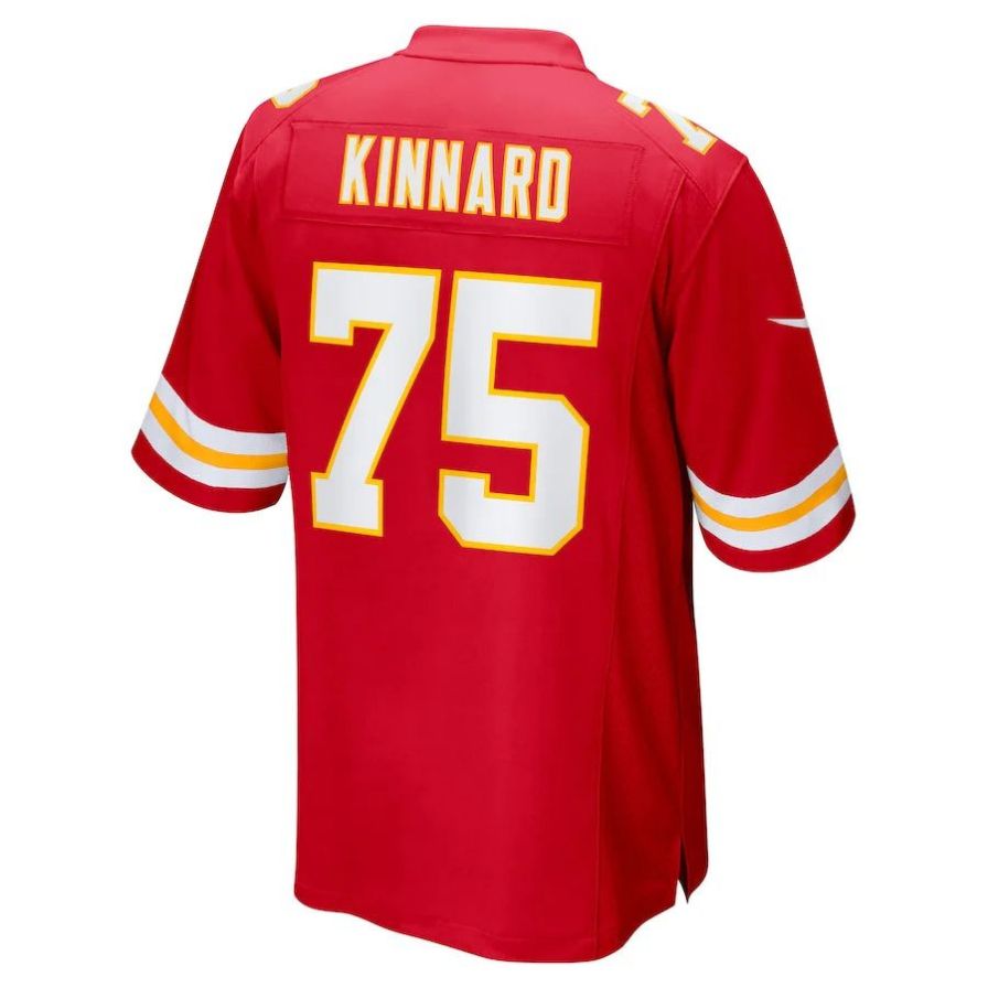 Custom #75 Red KC Football Shirt Top