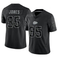 Custom #95 Black KC Football Shirt Top