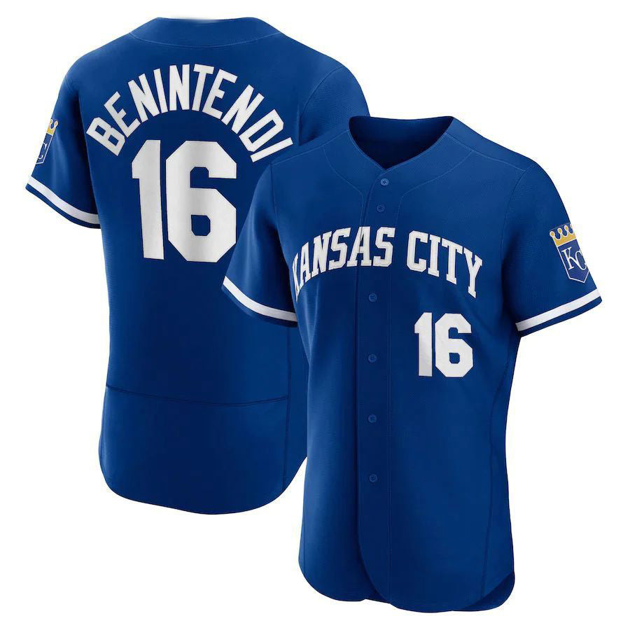 Custom #16 Royal KC Baseball Shirt Top