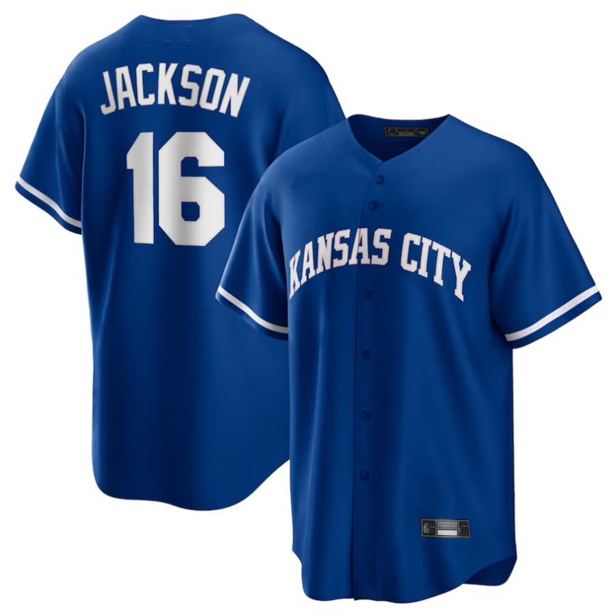 Custom #16 White KC Baseball Shirt Top