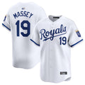 Custom #19 White KC Baseball Shirt Top