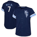 Custom #7 Navy City Connect KC Baseball Shirt Top