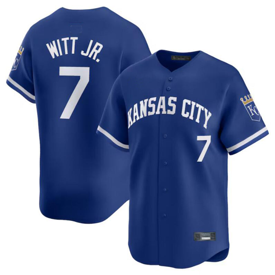 Custom #7 Royal KC Baseball Shirt Top
