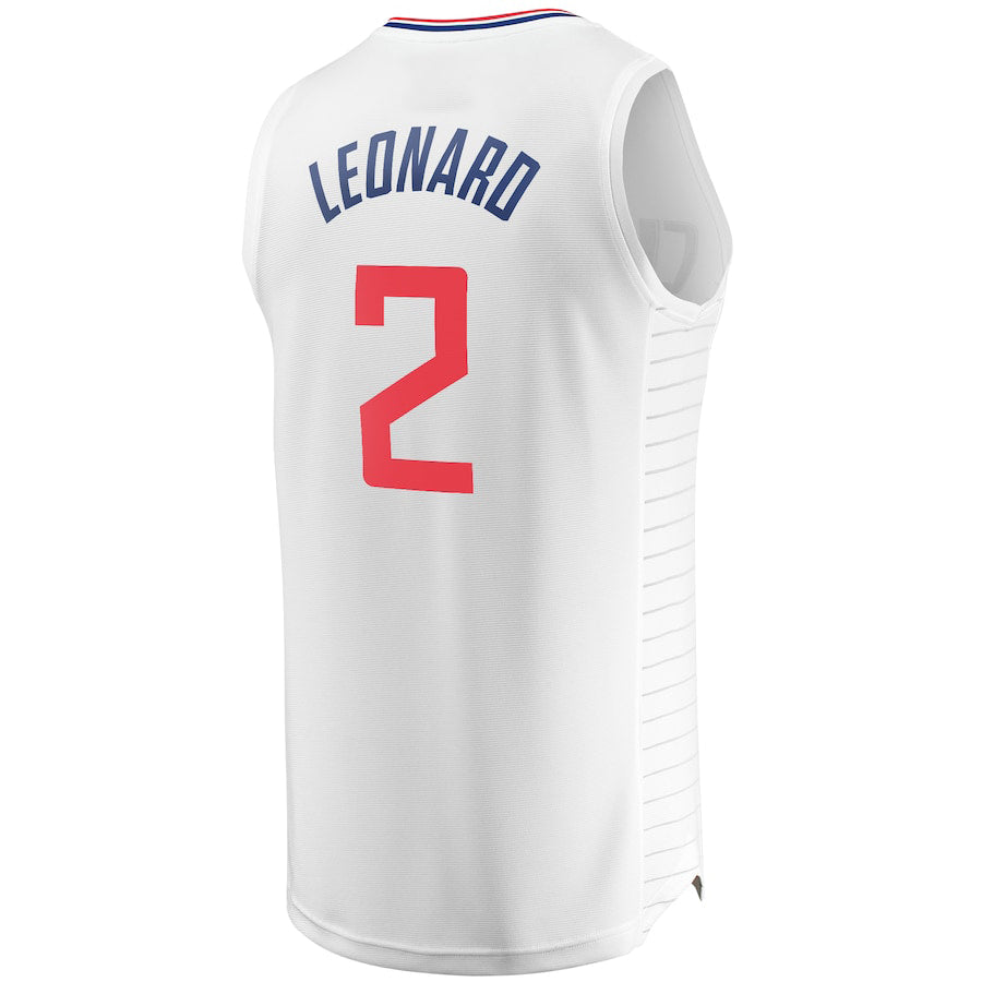 LA.Clippers #2 Kawhi Leonard Supporters Branded Fast Break Replica Jersey  Association Edition White Stitched American Basketball Jersey
