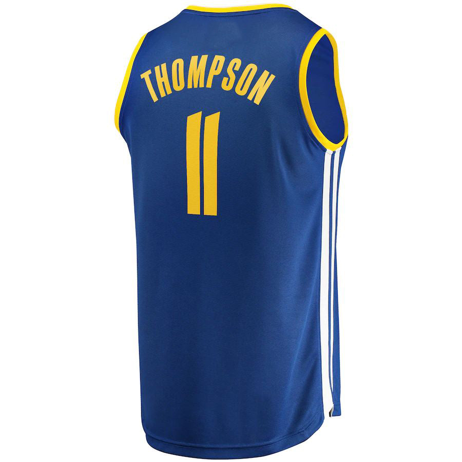 G.State Warriors #11 Klay Thompson Supporters Branded 2022 Finals Champions Fast Break Replica Player Jersey Royal Icon Edition Stitched American Basketball Jersey