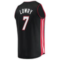 M.Heat #7 Kyle Lowry Supporters Branded 2022-23 Fast Break Replica Jersey Icon Edition Black Stitched American Basketball Jersey