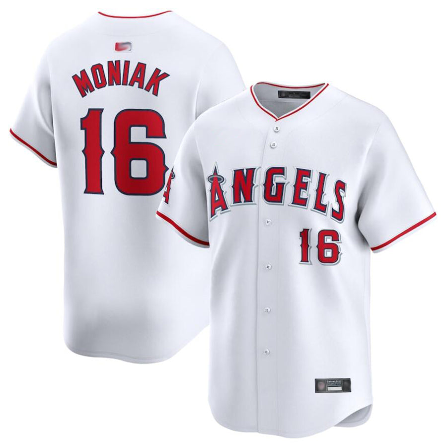 Custom #16 White LAA Baseball Shirt Top