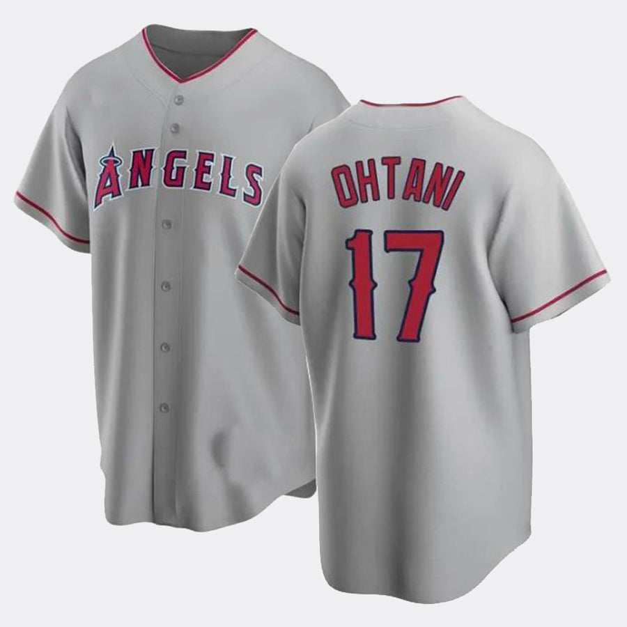 Custom #17 Gray LAA Baseball Shirt Top