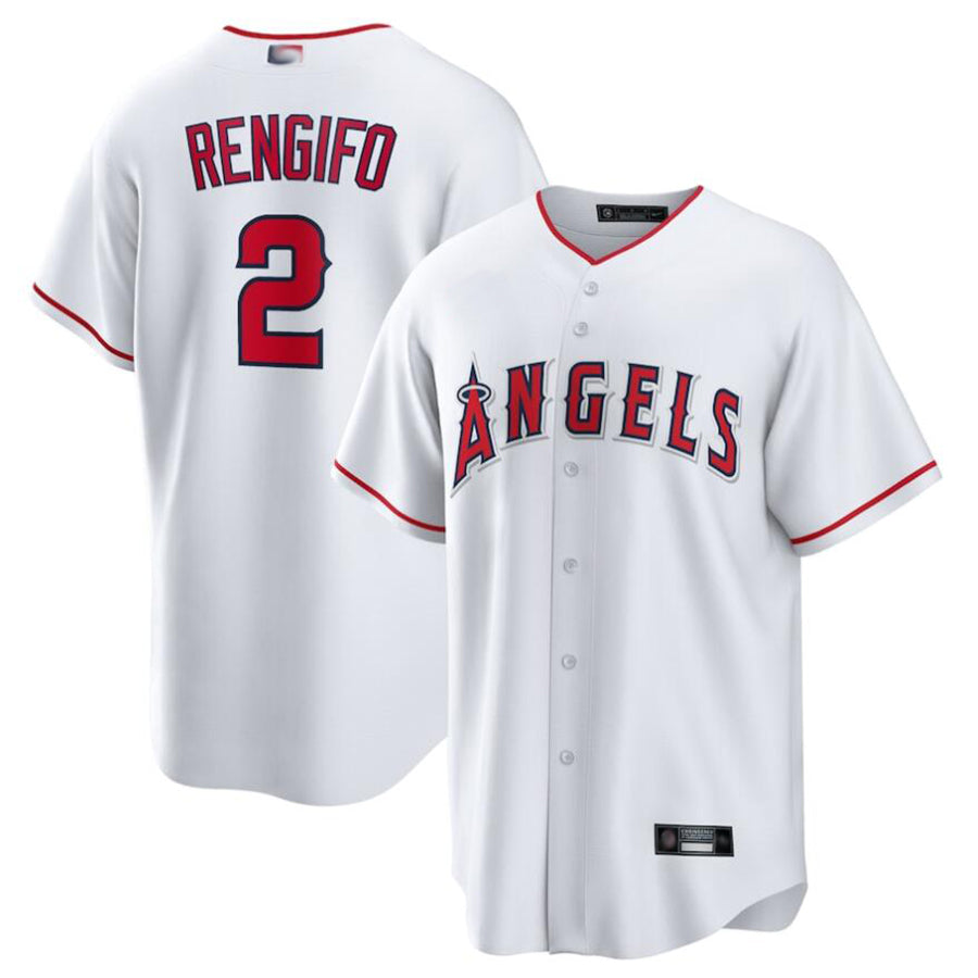 Custom #2 White LAA Baseball Shirt Top