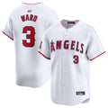 Custom #3 White LAA Baseball Shirt Top