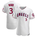 Custom #3 White LAA Baseball Shirt Top