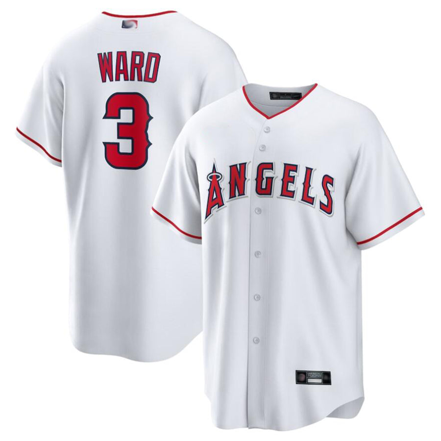 Custom #3 White LAA Baseball Shirt Top