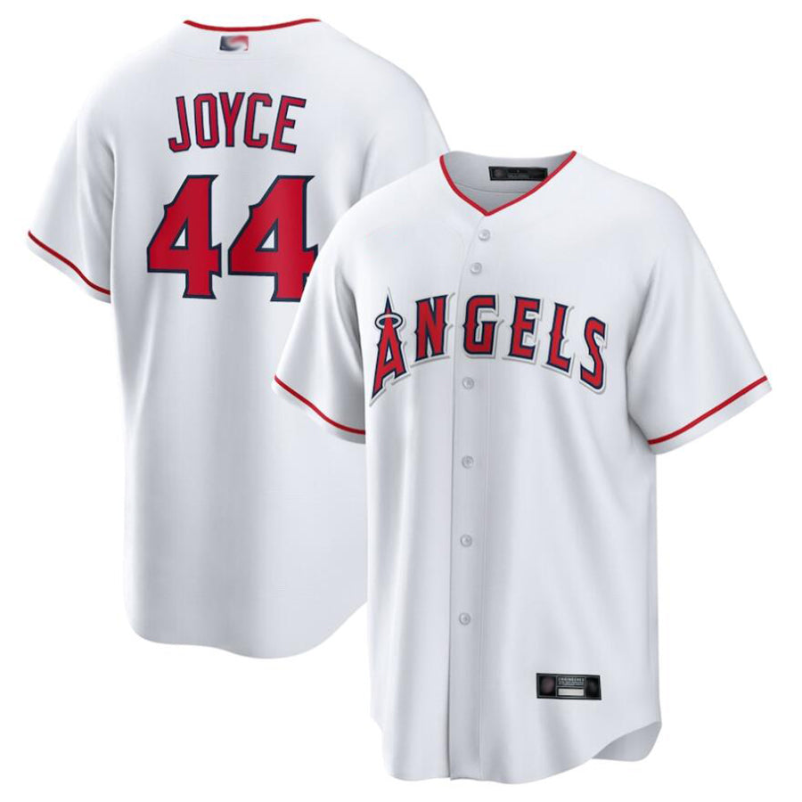 Custom #44 White LAA Baseball Shirt Top