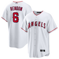 Custom #6 White LAA Baseball Shirt Top