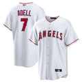 Custom #7 White LAA Baseball Shirt Top