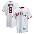 Custom #9 White LAA Baseball Shirt Top