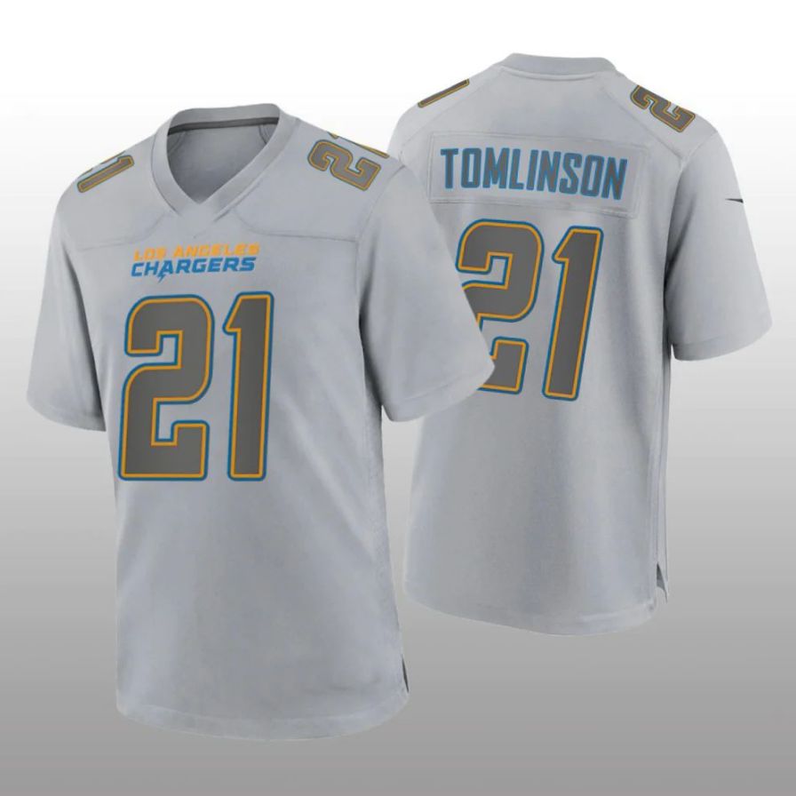 Custom #21 Gray LAC Football Shirt Top