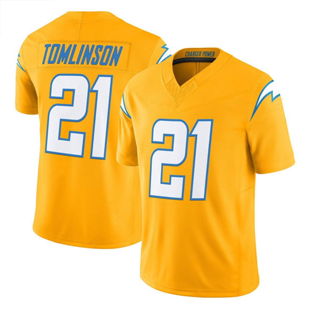 Custom #21 Gold LAC Football Shirt Top