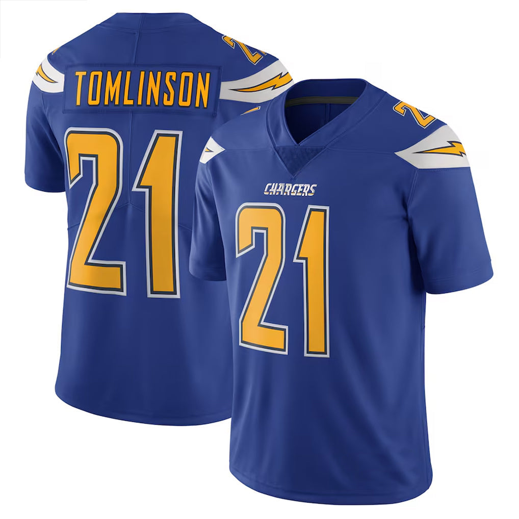 Custom #21 Navy LAC Football Shirt Top